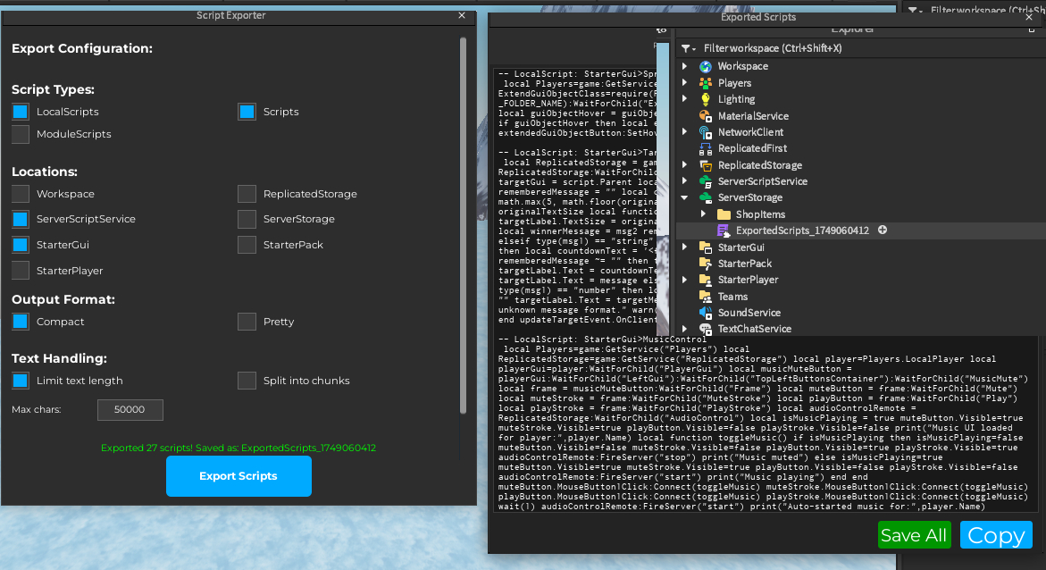 Script Exporter Pro facilitating AI integration