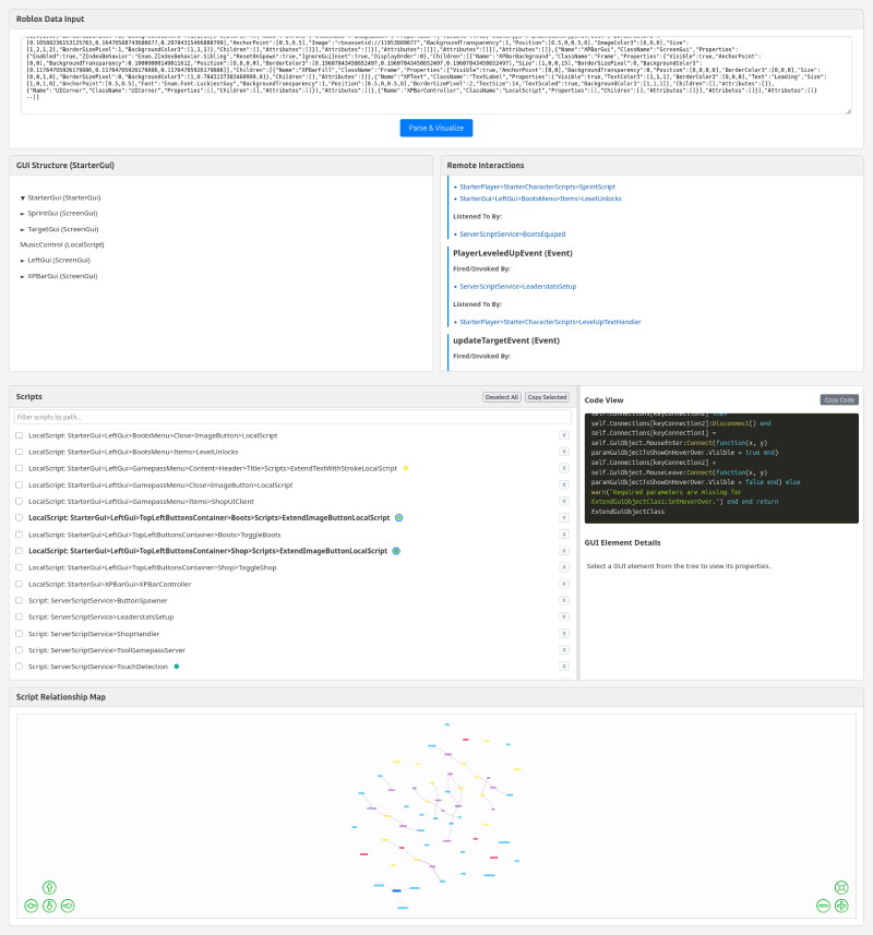 Roblox Code Mapping Tool Preview